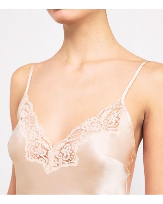 Gilda & Pearl Pink Silk Boudoir Camisole