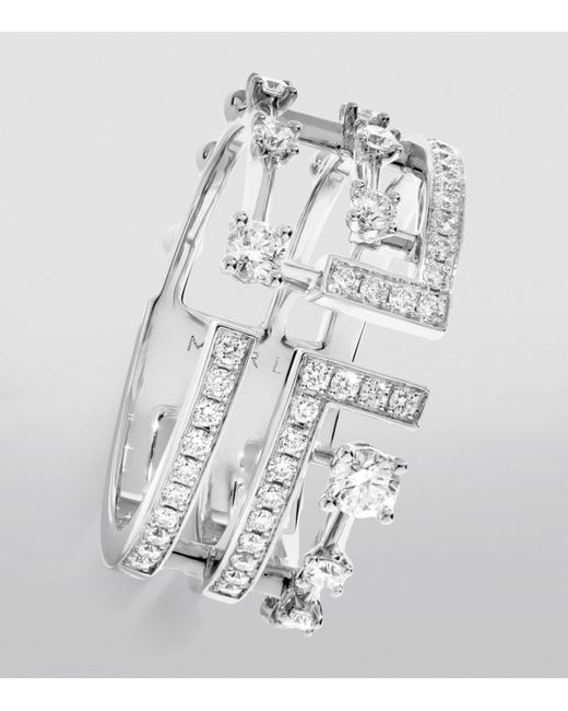 Marli New York White And Diamond Avenues Ring