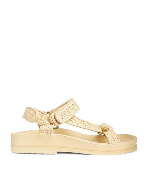 Sandro Natural Raffia Sandals