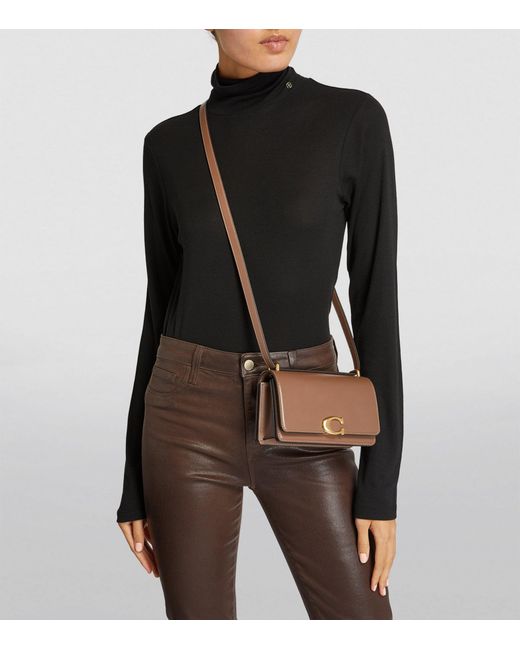 COACH Brown Leather Bandit Cross-body Bag