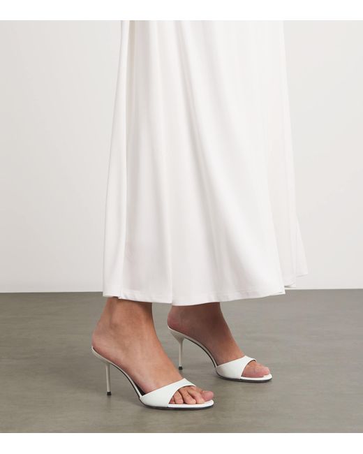 Paris Texas Metallic Patent Leather Lidia Mules 70