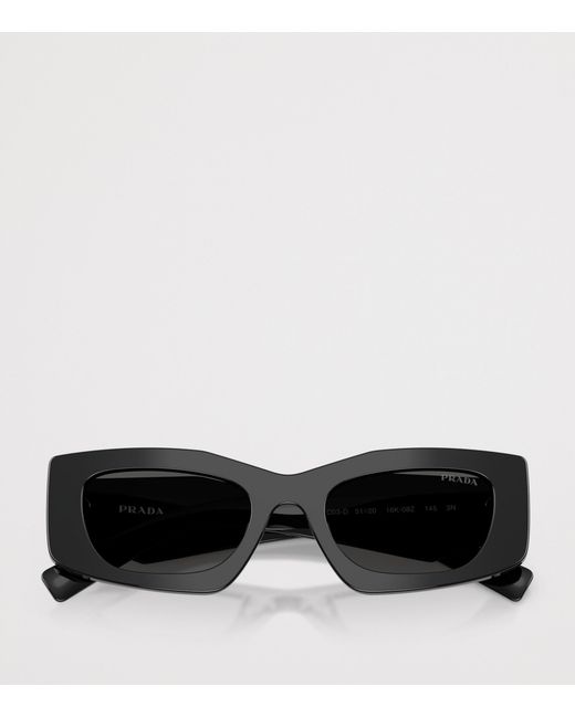 Prada Black Irregular Rectangle Sunglasses