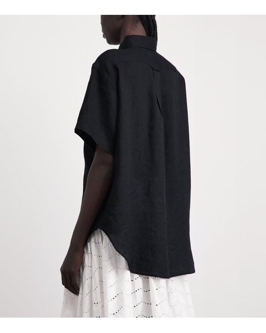 Polo Ralph Lauren Black Linen Oversized Shirt