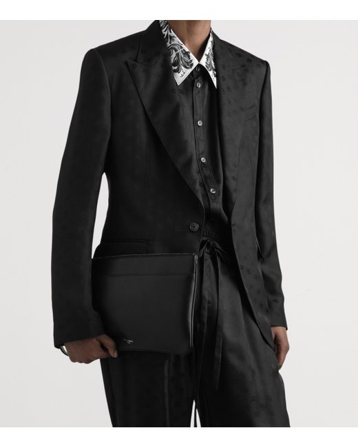 Dolce & Gabbana Black Calfskin Pouch for men