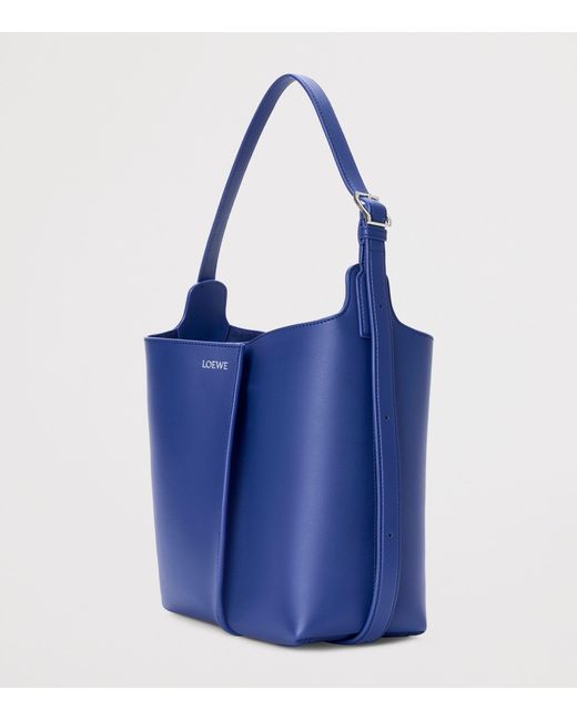 Loewe Blue Medium Leather Bilbao Bucket Bag