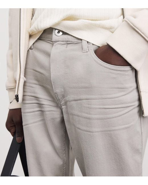 PAIGE Gray Federal Slim-Straight Jeans for men