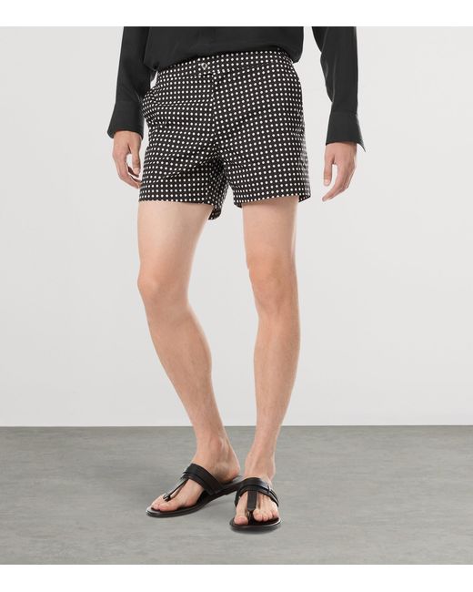Tom Ford Black Polka Dot Swim Shorts for men