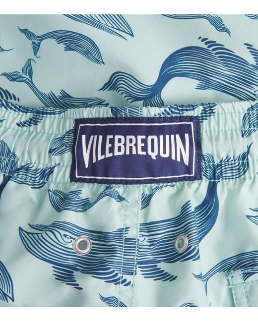 Vilebrequin Blue Whale Print Moorea Swim Shorts for men