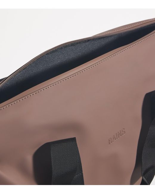 Rains Brown Small Waterproof Hilo Weekend Bag for men