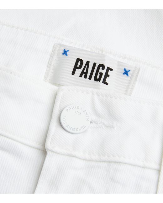PAIGE White Cropped Hoxton High-Rise Skinny Jeans
