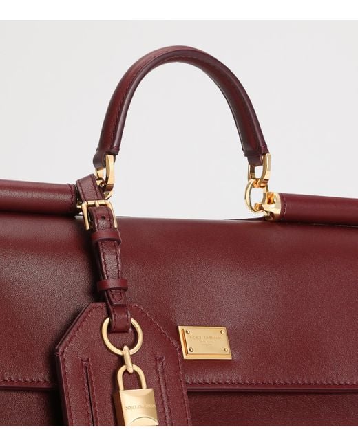 Dolce & Gabbana Purple Leather My Sicily Bag