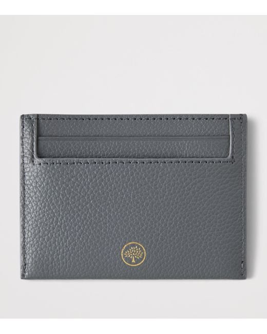Mulberry Gray Leather Heritage Card Holder for men