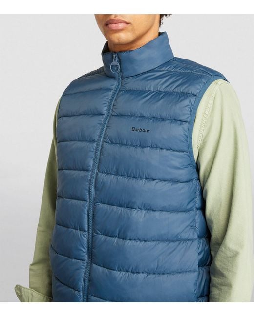 Barbour Blue Quilted Bretby Gilet for men