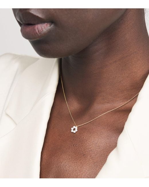 Sophie Bille Brahe Metallic And Pearl Starry Night Luna Perle Necklace