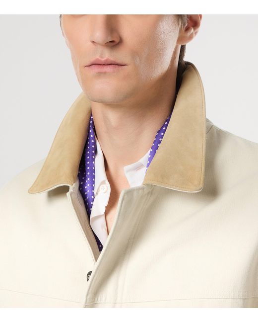 Tom Ford White Cotton Canvas Jacket for men