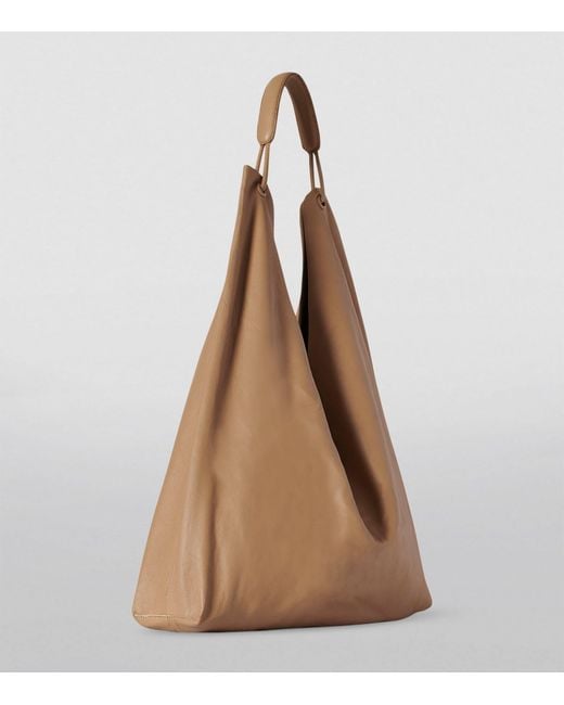 The Row Natural Leather Bindle 3 Shoulder Bag