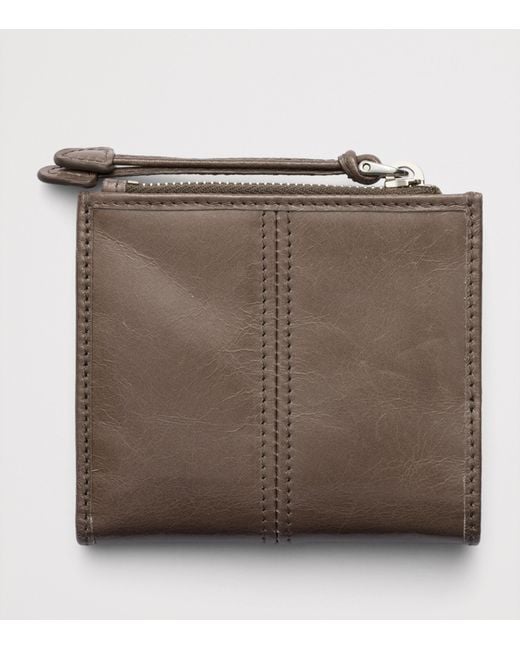 Prada Brown Small Leather Wallet for men