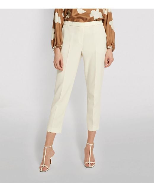 Theory Natural Treeca Tailored Crop Trousers