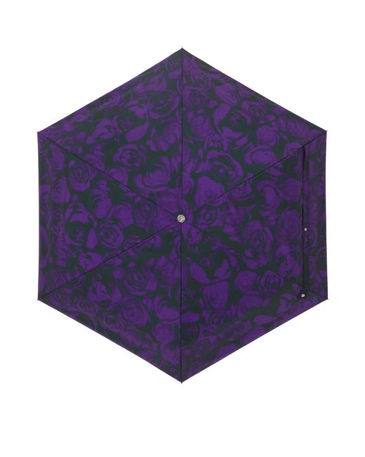 Burberry Blue Rose Print Folding Umbrella