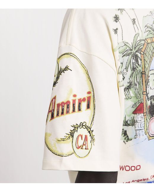Amiri White Cotton Vista Skate T-Shirt for men