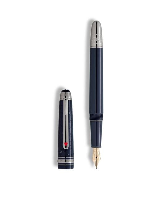 Montblanc Blue Meisterstück Around The World Classique Fountain Pen