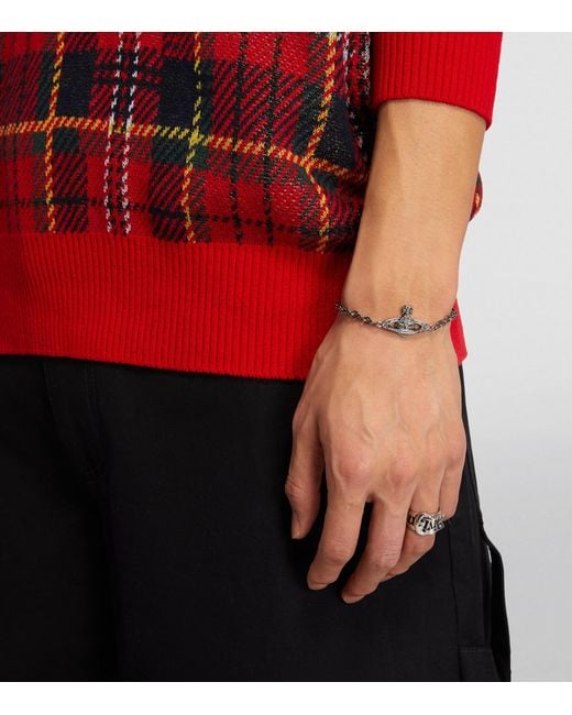 Vivienne Westwood Black Belt Ring for men