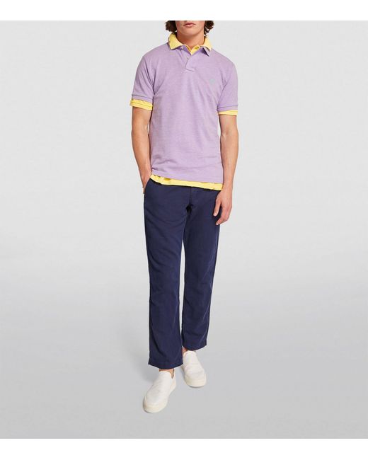 Polo Ralph Lauren Purple Cotton Mesh Slim-fit Polo Shirt for men