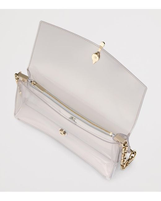 Christian Louboutin Gray Bettina Transparent Clutch Bag
