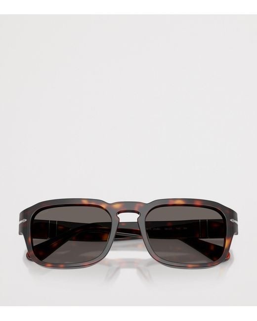Persol Gray Tortoiseshell Pillow Sunglasses