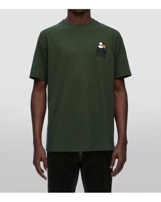Loewe Green X Suna Fujita Logo T-shirt for men