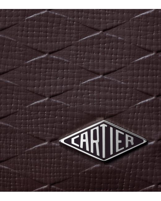 Cartier Purple Leather Losange Card Holder for men