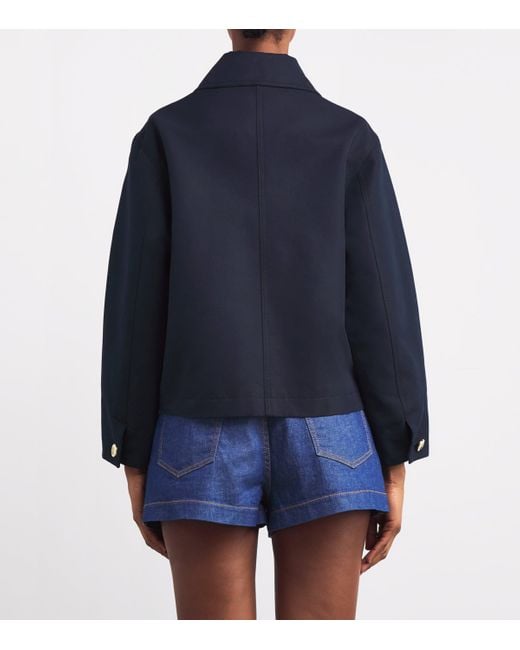 Sandro Blue Cropped Jacket