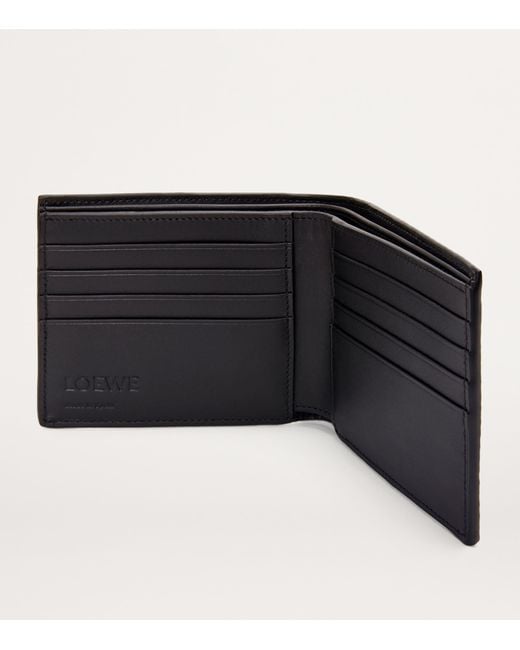 Loewe Black Textured Leather Bifold Wallet for men
