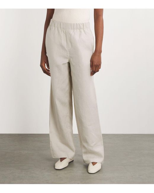 With Nothing Underneath Gray Hemp The Palazzo Trousers