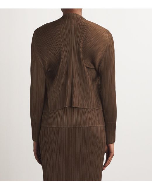 Pleats Please Issey Miyake Brown New Colorful Basics Tank Top