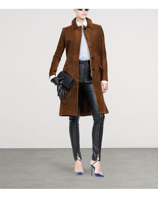 Tom Ford Brown Suede Coat
