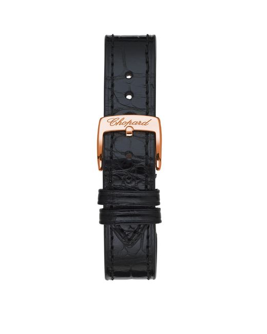 Chopard Metallic Rose Goldand Diamond Happy Sport Watch
