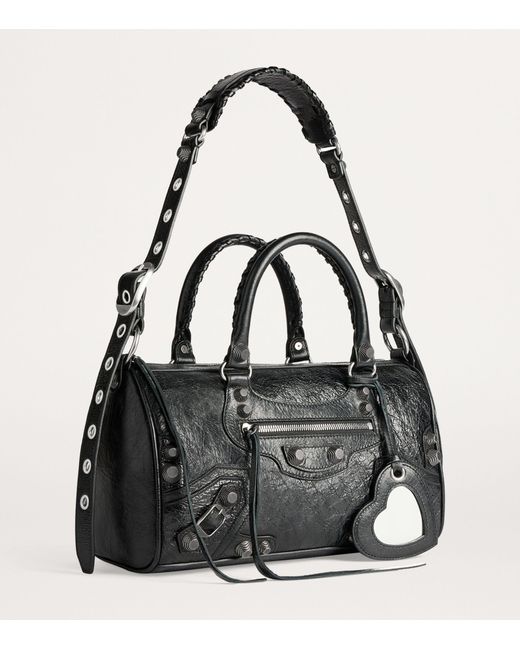 Balenciaga Black Medium Leather Le Cagole Duffle Bag