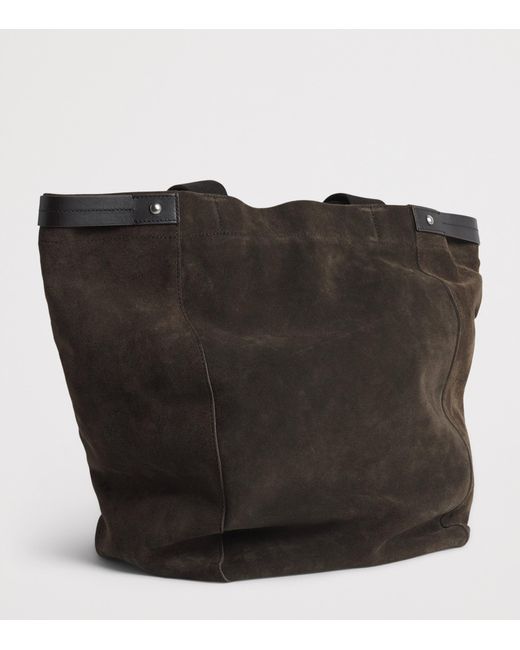 NN07 Black Suede Tote Bag for men