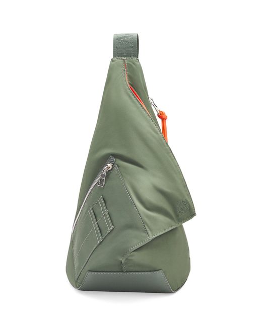 Loewe Leather Anton Sling Crossbody Bag in Green for Men Lyst