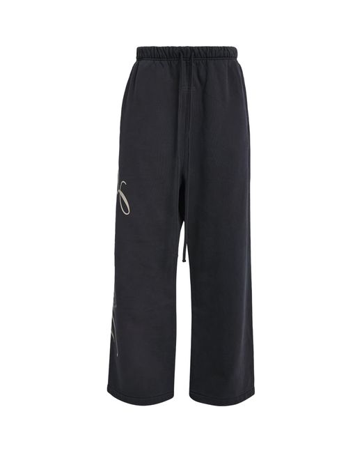 Fear Of God Black Cotton Fleece Sweatpants for men