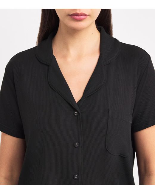 Skims Black Soft Lounge Short Pyjamas