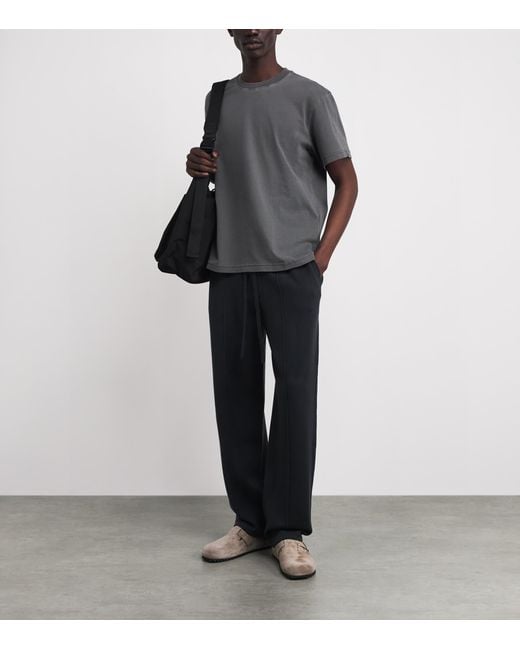 PAIGE Gray Cotton Short-Sleeve T-Shirt for men