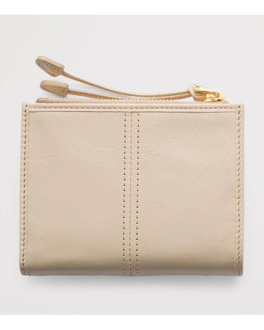 Prada Natural Small Leather Wallet