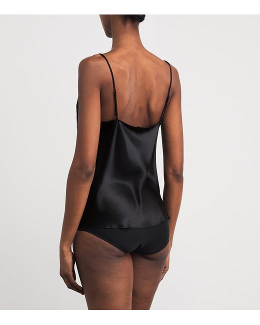 Simone Perele Black Silk Love Me Cami Top