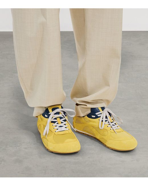 Bottega Veneta Yellow Orbit Flash Sneakers for men