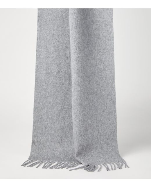 Brunello Cucinelli Gray Cashmere Scarf
