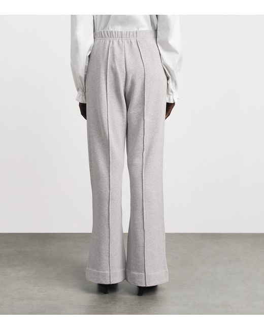 Acne Gray Cotton Logo Sweatpants