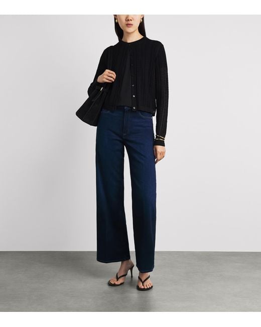 PAIGE Black Cotton Rhodes T-Shirt