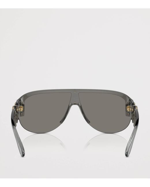 Versace Gray Aviator Sunglasses